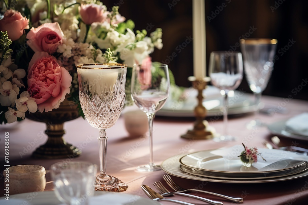 Table Setting at a Wedding Extravaganza