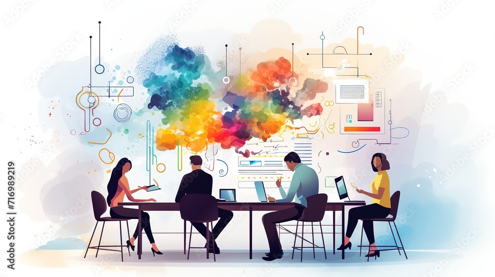 Creative_people_thinking_and_meeting_for_schedule_plan ai generated image Creative_people_thinking_and_meeting_for_schedule_plan ai generated image