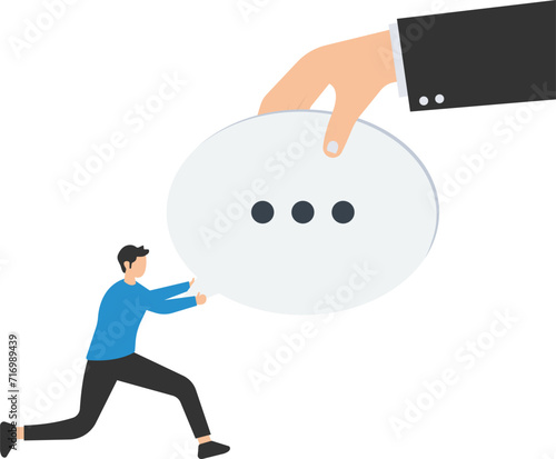Right to speak, Freedom of speech or truth or negative censorship, Delete or remove opponent opinion, Government and politics, Using paint removing speech bubble
