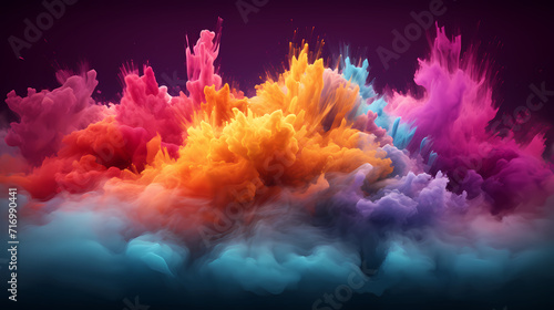 Dust explosion abstract background  Holi background