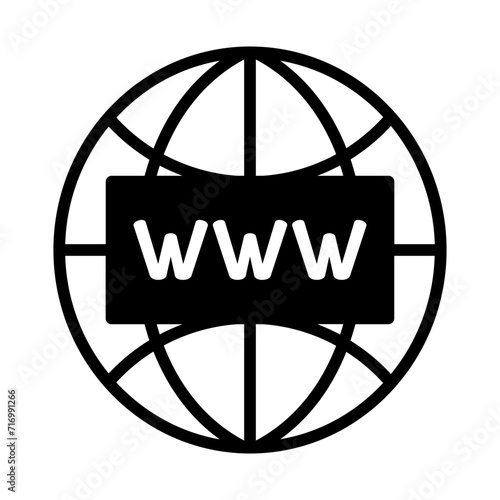 Web Seo solid glyph icon