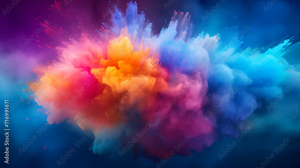 Dust explosion abstract background, Holi background Dust explosion abstract background, Holi background