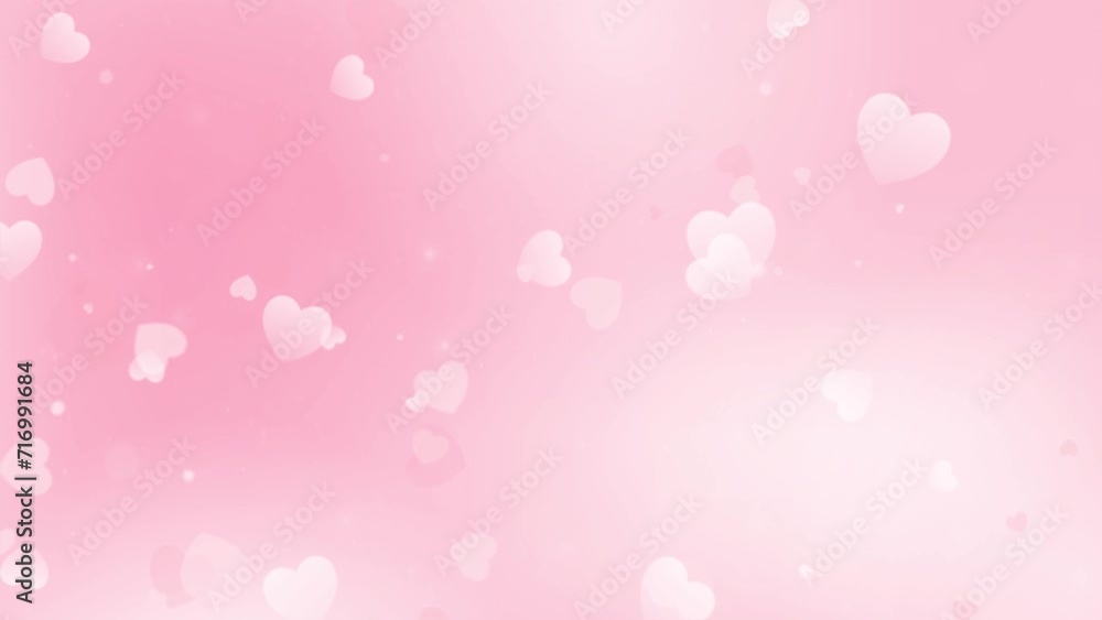 pink valentine day heart animated background. Wedding anniversary, love background. Bokeh, particle, shimmer, sparkle, with heart. Seamless 4K loop background. Love heart greeting video. Mother's day pink valentine day heart animated background. Wedding anniversary, love background. Bokeh, particle, shimmer, sparkle, with heart. Seamless 4K loop background. Love heart greeting video. Mother's day
