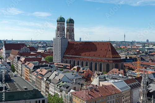 Stadt München in Richtung Frauenkirche