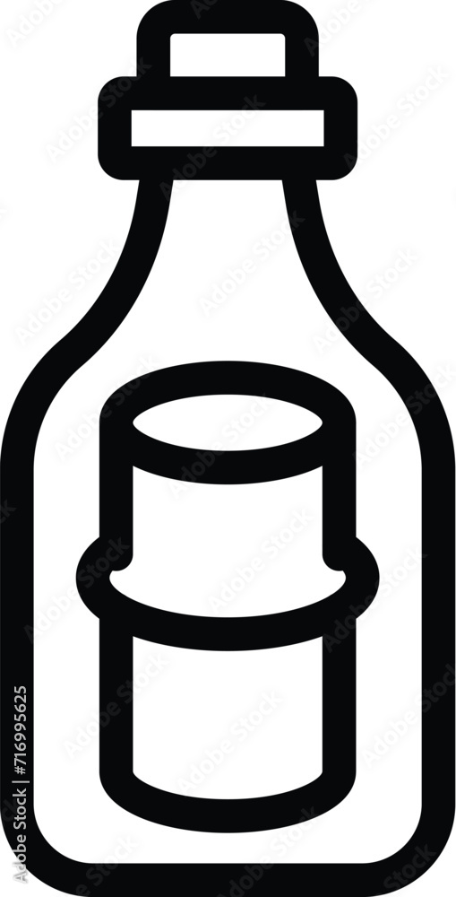Marine mail lost icon outline vector. Message bottle. Letter pirate Marine mail lost icon outline vector. Message bottle. Letter pirate