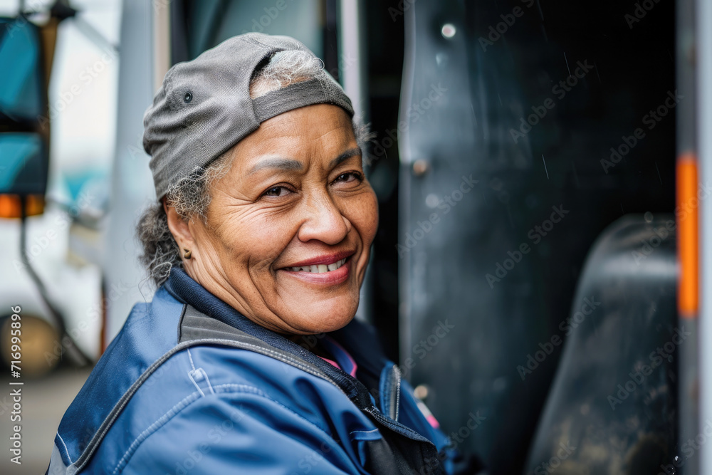 Portrait of senior asian woman traveling by bus in the city. Portrait of senior asian woman traveling by bus in the city.