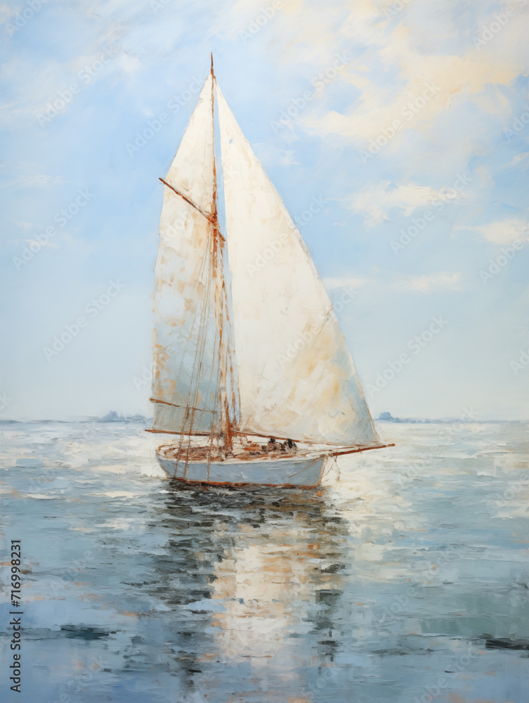 Seascape with Dancing Boat