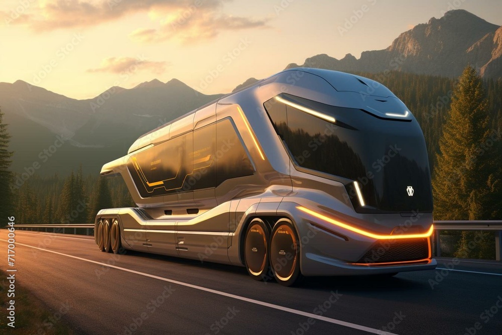 Future trucking technology. Generative AI