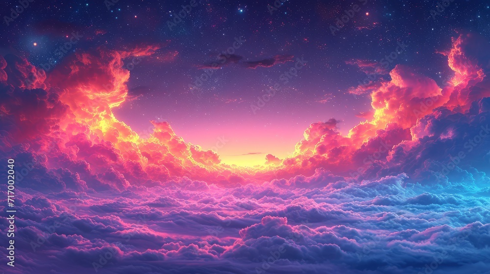 Abstract Cloud On Sky, Background Banner HD