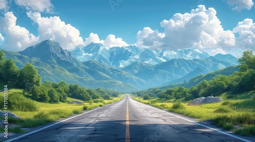 Air Tar Highway Square Natural Landscape, Background Banner HD © Alex Cuong