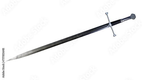 Medieval sword without background photo