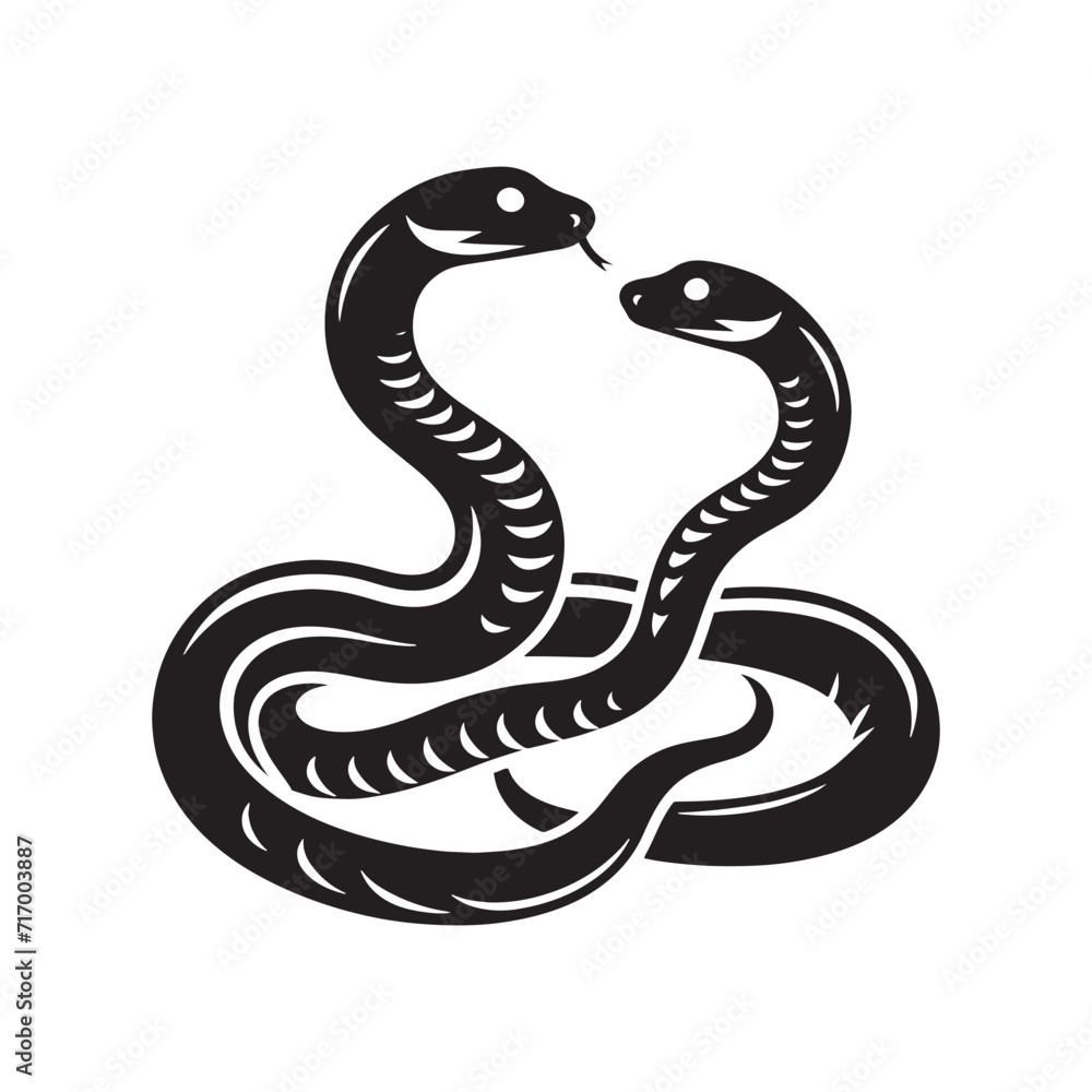 Viper's Gaze: A Gallery of Snake Silhouettes Capturing the Piercing Gaze and Allure of these Captivating Reptiles - Reptile Illustration - Viper Vector
Viper's Gaze: A Gallery of Snake Silhouettes Capturing the Piercing Gaze and Allure of these Captivating Reptiles - Reptile Illustration - Viper Vector