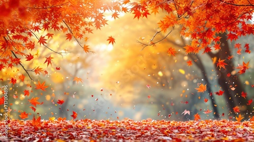 Background Material Autumn Leaves Image  Background Banner HD