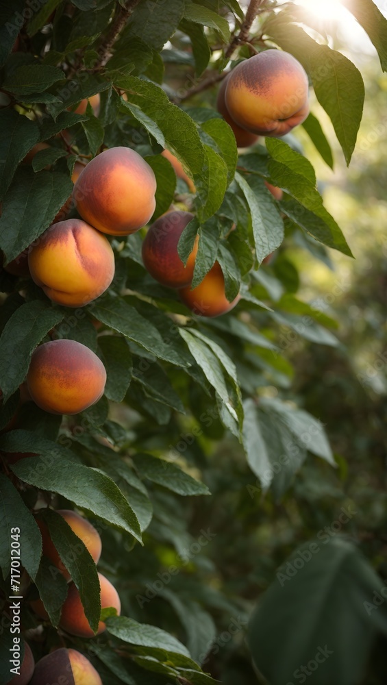 Fresh peaches. Fresh peaches.