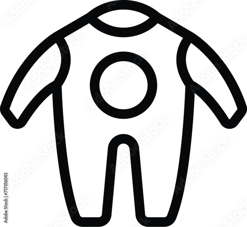 Baby clothes icon outline vector. Day care kid. Family nanny