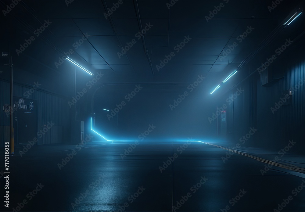 A dark empty street dark blue background an emp A dark empty street dark blue background an emp