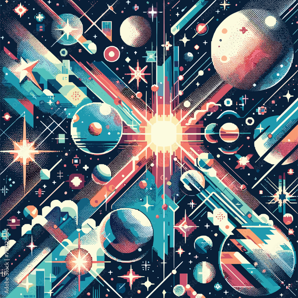 Retro Futuristic Galaxy 1 1 Vector Art With Pixelated Stars Planets retro-futuristic-galaxy-1-1-vector-art-with-pixelated-stars-planets