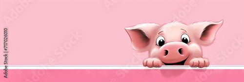 Beautiful Pig Design, Perfect for your Project and Creations or Wallpaper, Ai Generative photo
