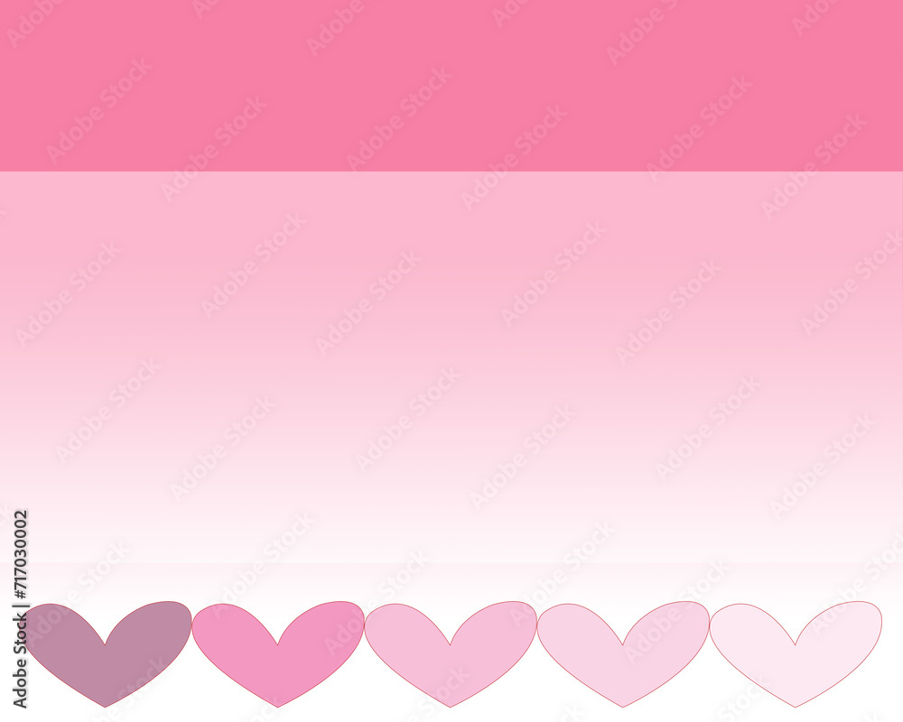 fondo rosa con blanco con corazones al final día festivo del día del amor y la amistad día de san Valentín diseño tarjeta