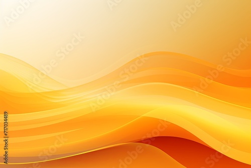 Abstract colorful orange yellow gradient wavy shapes background, vibrant 3d render wallpaper