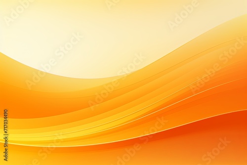 Abstract colorful orange yellow gradient wavy shapes background, vibrant 3d render wallpaper