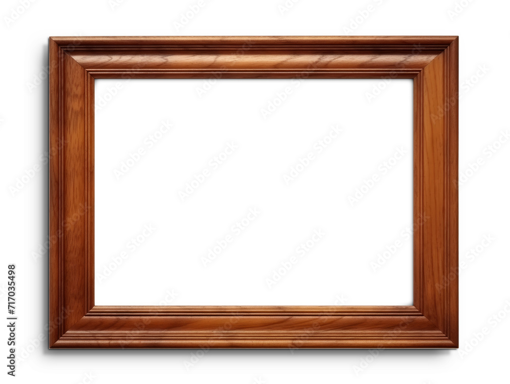 a Classic Mahogany Veneer Frame isolated on white background, Empty Space for Art and Photography Decoration a Classic Mahogany Veneer Frame isolated on white background, Empty Space for Art and Photography Decoration