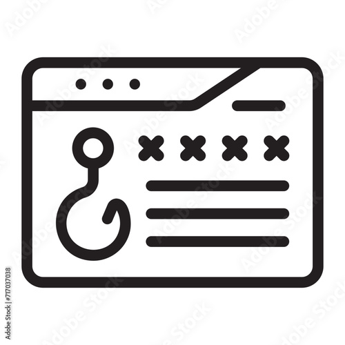 phising line icon