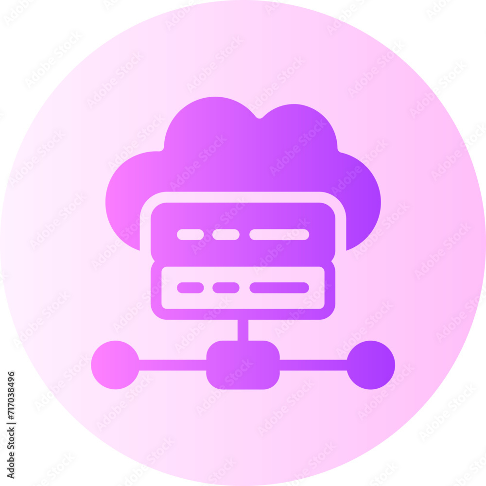 cloud computing gradient icon cloud computing gradient icon