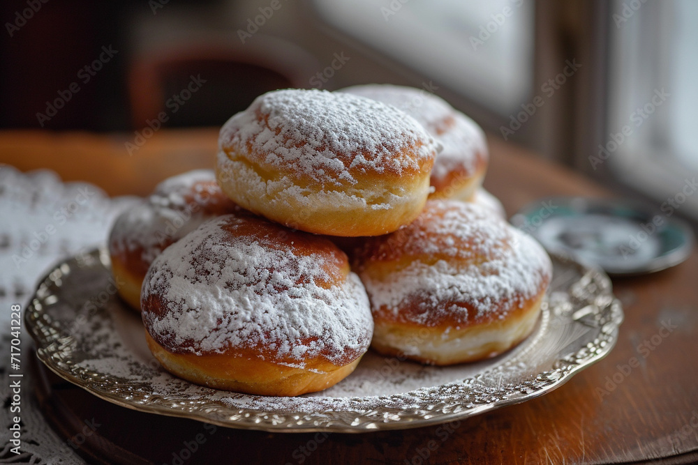 Polish paczki donuts confectionery
