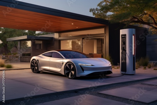 Electric charging of car at home.