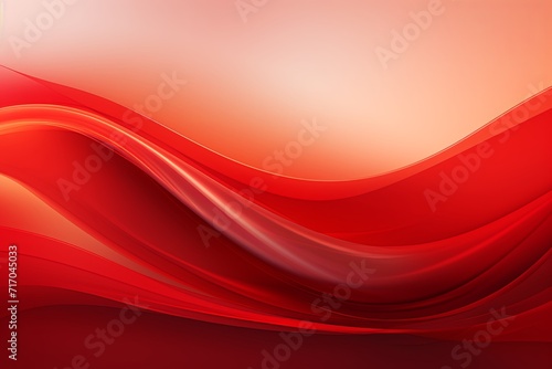 Abstract colorful red gradient wavy shapes background, vibrant 3d render wallpaper