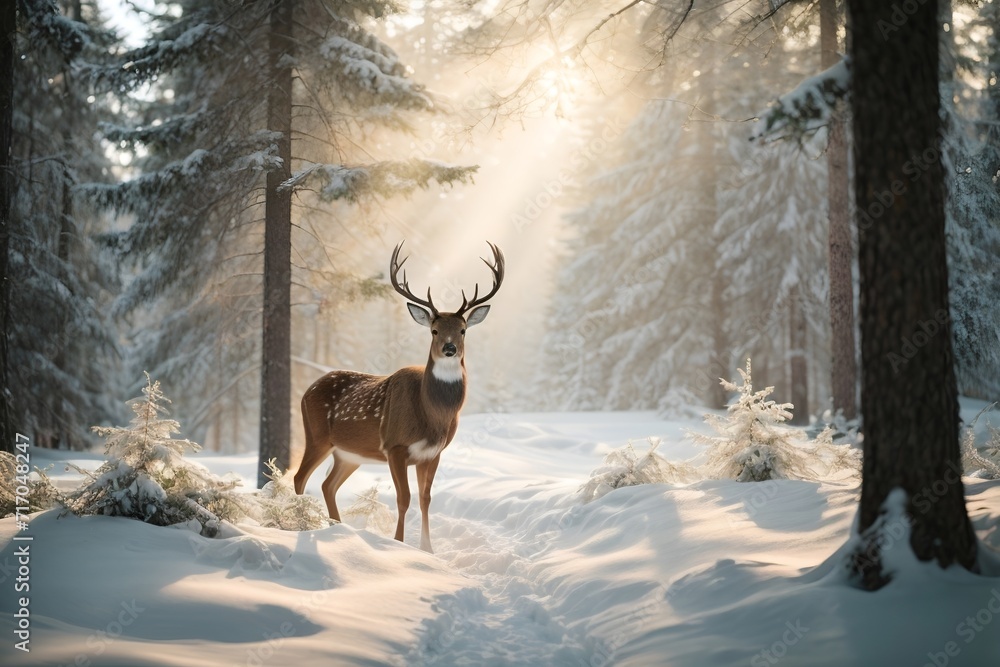 The Deer in the Forest