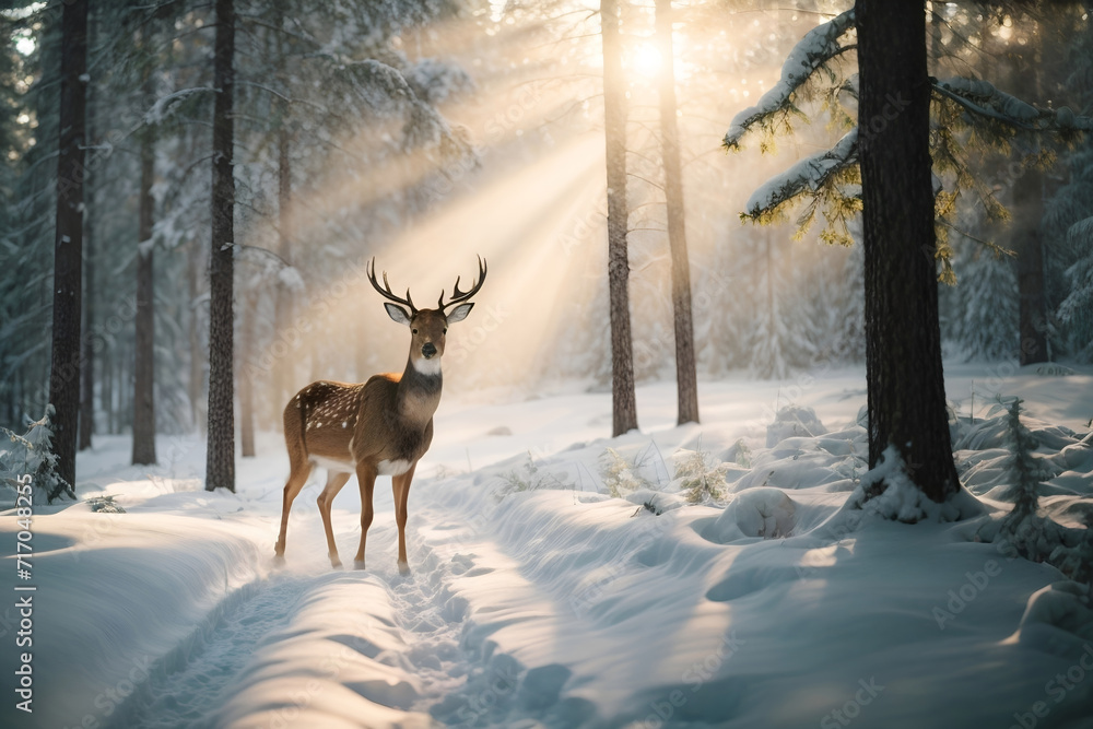 The Deer in the Forest The Deer in the Forest
