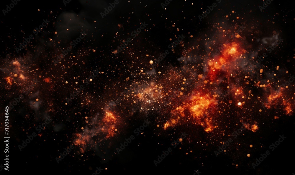 Fototapeta premium 3d rendering of an abstract space background with stars and nebula
