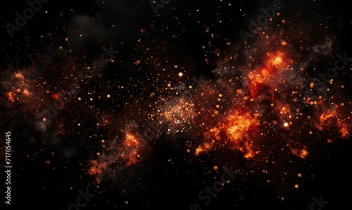 3d rendering of an abstract space background with stars and nebula
