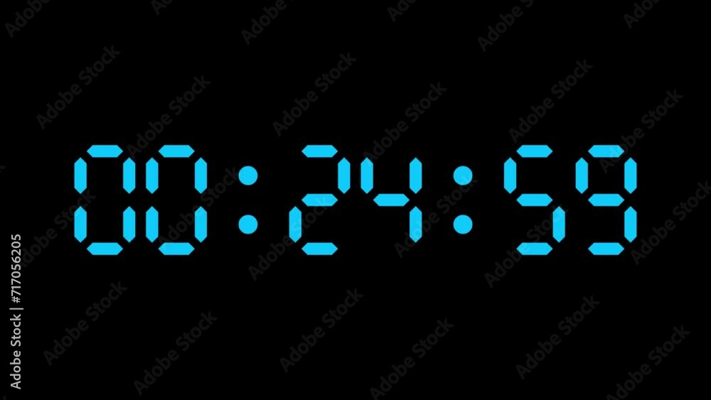 Timer counting down 30 seconds ago numbers blue video 4k Timer counting down 30 seconds ago numbers blue video 4k