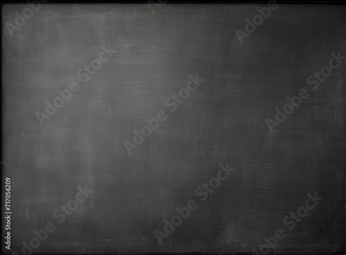 Chalk rubbed out on blackboard photo