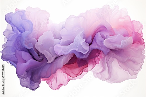 purple gradient in the form of smoke with watercolor paints
