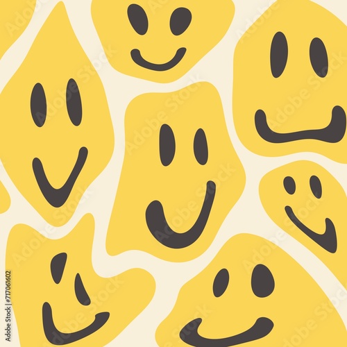 Bunch of liquid deformed smiley emoji (ID: 717061602)