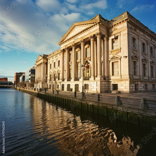 The Custom House is a neoclassical 18th century building in Dublin
