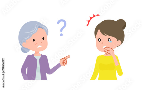 身内のことを忘れてしまうシニア女性