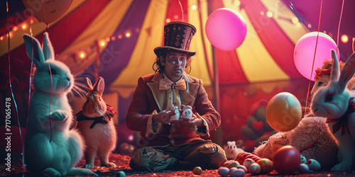 Easter bunny circus