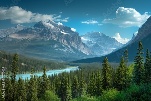 Banff National Park - Dramatic landscape along the Icefields Parkway, Canada