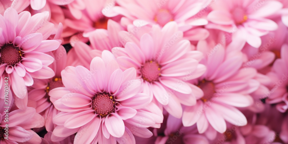 Close-up of vibrant pink daisies. Close-up of vibrant pink daisies.