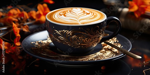 CaffÃ¨ Americano Harmony: Coffee Elegance Unveiled. A Symphony of Espresso and Hot Water 