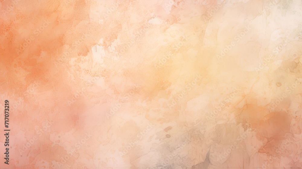 Soft peach and blush watercolor splotches gently hazy Soft peach and blush watercolor splotches gently hazy