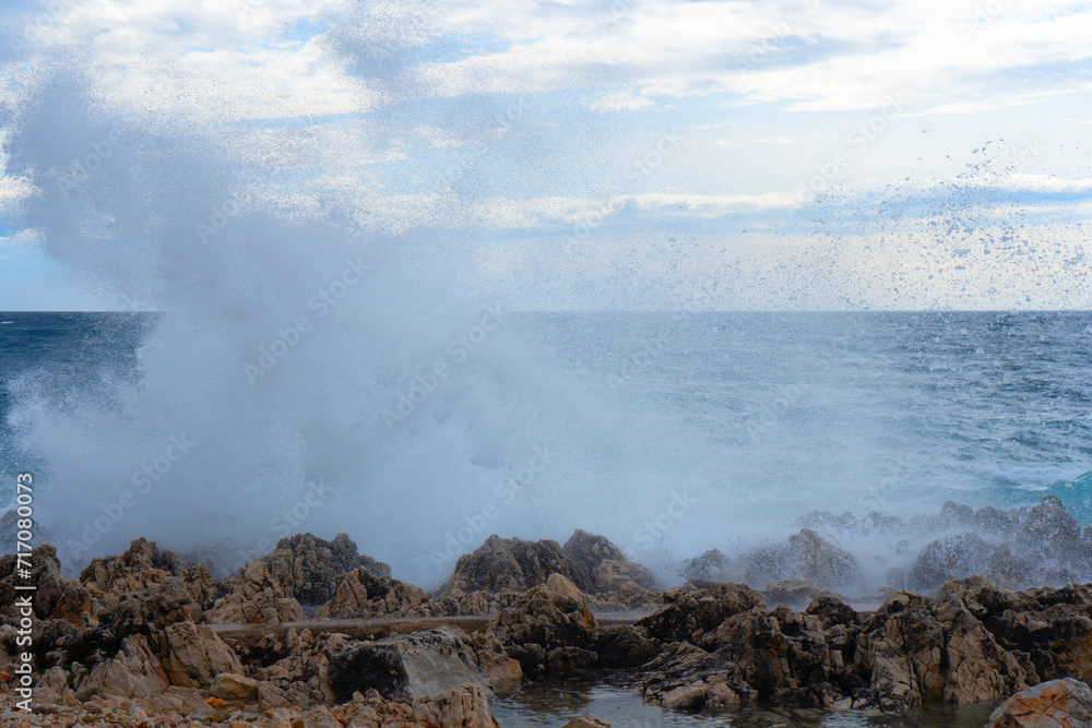 a large body of water with waves