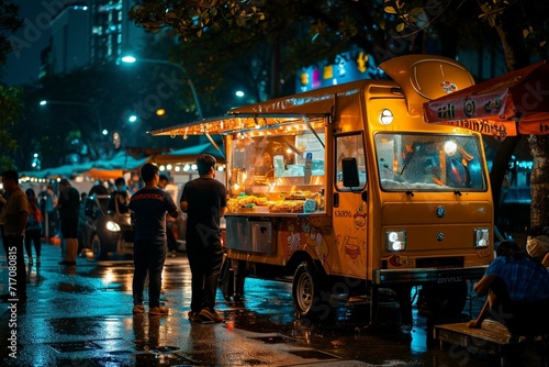food truck in city festival , selective focus © Sardar