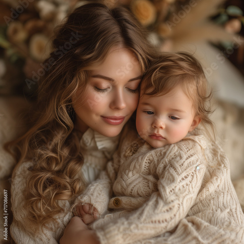 Loving beautiful couple portrait