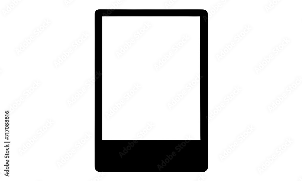 front view of an ebook reader with blank screen on transparent background. Black eBook Reader Mockup. front view of an ebook reader with blank screen on transparent background. Black eBook Reader Mockup.